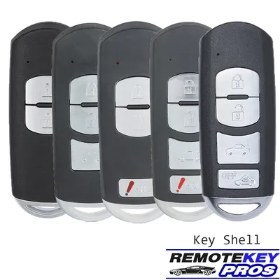 DIYKEY 2/3/4Button for Mazda 2 3 6 CX-3 CX-5 MX-5 2014 2015 2016 2017 2018 Smart Remote Key Fob