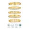 JIUZUAN 5pcs Moissanite Rings Set 925 Silver 18K Gold Plated Stackable Rings for Women Gift GRA