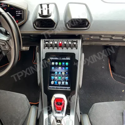 Vertical Screen Car Radio For Lamborghini Huracan 2014-2018 Android GPS Automotive Multimedia Auto