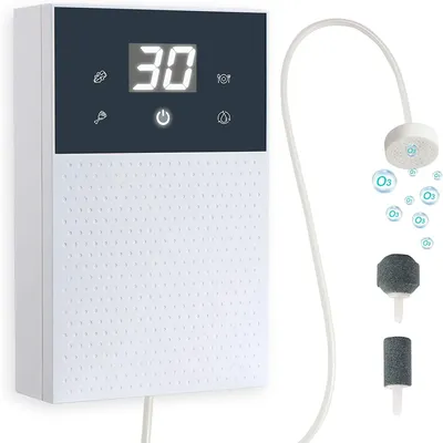 A35T-Portable Ozone Generator 600Mg/H Ozone Machine Ozone Water Suitable for Cleaning Fruits, Vegetables, Meat, Etc.EU Plug