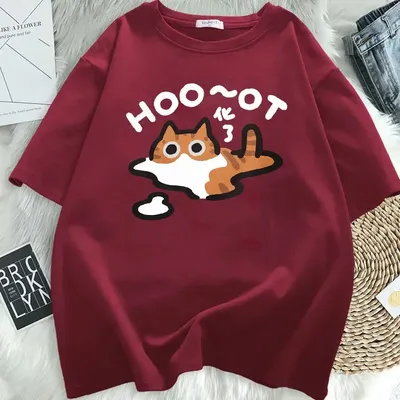 Cartoon Printed Short-sleeved T-shirt Summer Comfortable Pregnant Women Loose Top