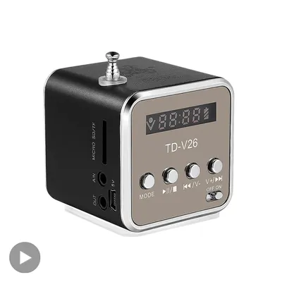 Mini Radio FM Bluetooth Speaker Portable Small Wireless Music Sound Box Bocina Mp3 Player Coluna