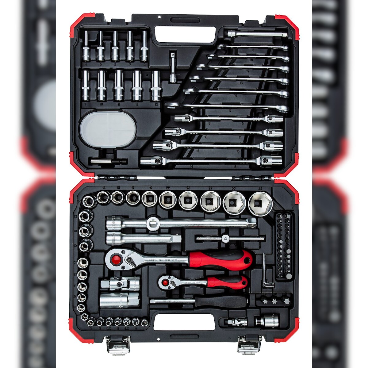 GEDORE red Steckschlüssel-Satz 1/4"+1/2" 92-teilig, R46003092 Image