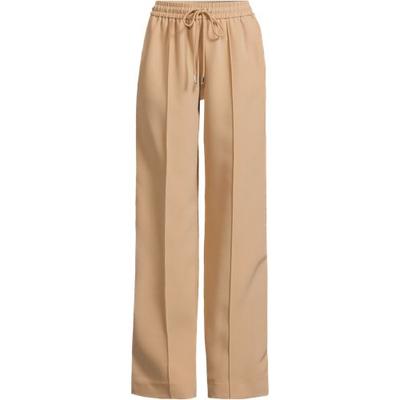 Side Stripe Woven Trousers, Women, size: 16-18, petite, Misc, Polyester/Poly-blend, by Lands' End