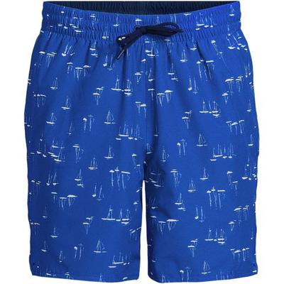 Reversible Quick Dry Swim Shorts, Men, size: 44-46, regular, Blue, by Lands' End