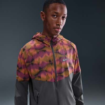 Nike Miler Men's Running Jacket - Grey - Polyester/Elastane