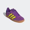 Sneaker ADIDAS ORIGINALS "GAZELLE KIDS", Kinder, Gr. 35,5, active lila, solar gelb, collegiate lila, Leder, sportlich, Schuhe