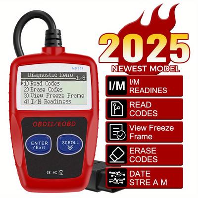 TEMU Car Diagnostic Tools Digital Display Obd 2 Scanner Fault Code Clear Multi Functional Code Reader