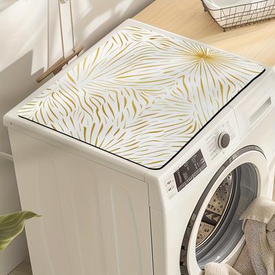 TEMU 1pc Fireworks Multi-use Mat - Rubber, Absorbent & Dustproof Cover For Washing Machines, Countertops, Refrigerators, Microwaves, And Dishwashers Image