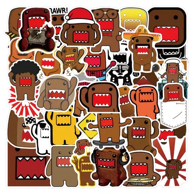 10/50PCS Lustige Domo Kun Aufkleber Domo JDM Stil Graffiti Aufkleber für DIY Gepäck Laptop Telefon Image