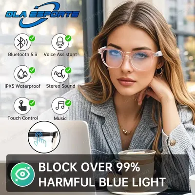 2025 Smart Gläser Für Xiaomi Huawei AI Smart Übersetzung Gläser Drahtlose BT Anruf Staubdicht Wasserdicht UV400 Smart Sonnenbrille Image