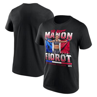 UFC Manon Fiorot The Beast Flag T-Shirt - Black - Mens Image
