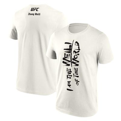 UFC Zhang Weili World Brush-T-Shirt – Off-White – Herren Image