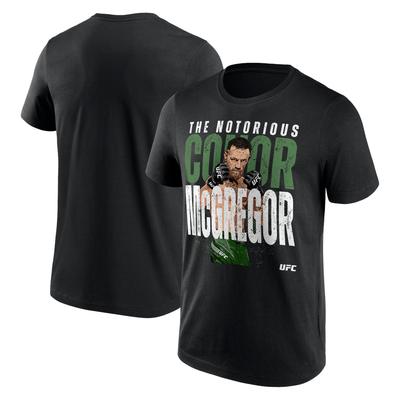 UFC Conor McGregor The Notorious Bold T-Shirt - Black - Mens Image
