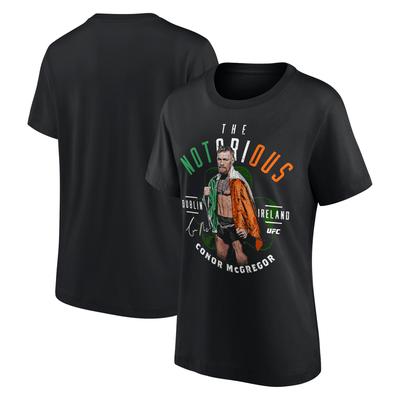UFC Conor McGregor The Notorious Pose T-Shirt – Schwarz – Damen Image