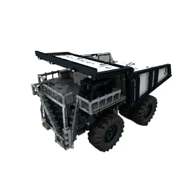 Klassische benutzerdefinierte MOC-29973 RC Bergbau Muldenkipper Bausteine Minecart Modell 1980 Stück Image