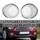 1Pair Car Front Fog Light Lamp Chrome Plating Ring Cover For Mini Cooper R55 R56 R57 Front Fog Lamp Bezel Car-stying