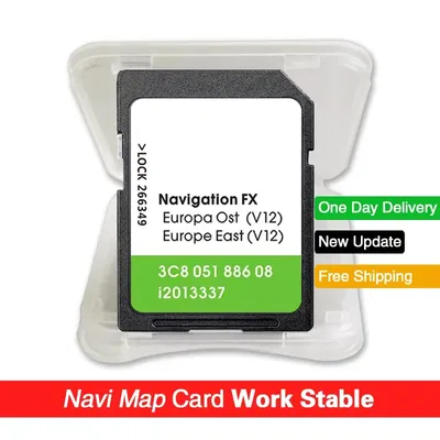 für VW FX V12 East Ost Europa RNS310 Sat Nav-Karte, volle Kapazität, SD-Kartenkarte Image