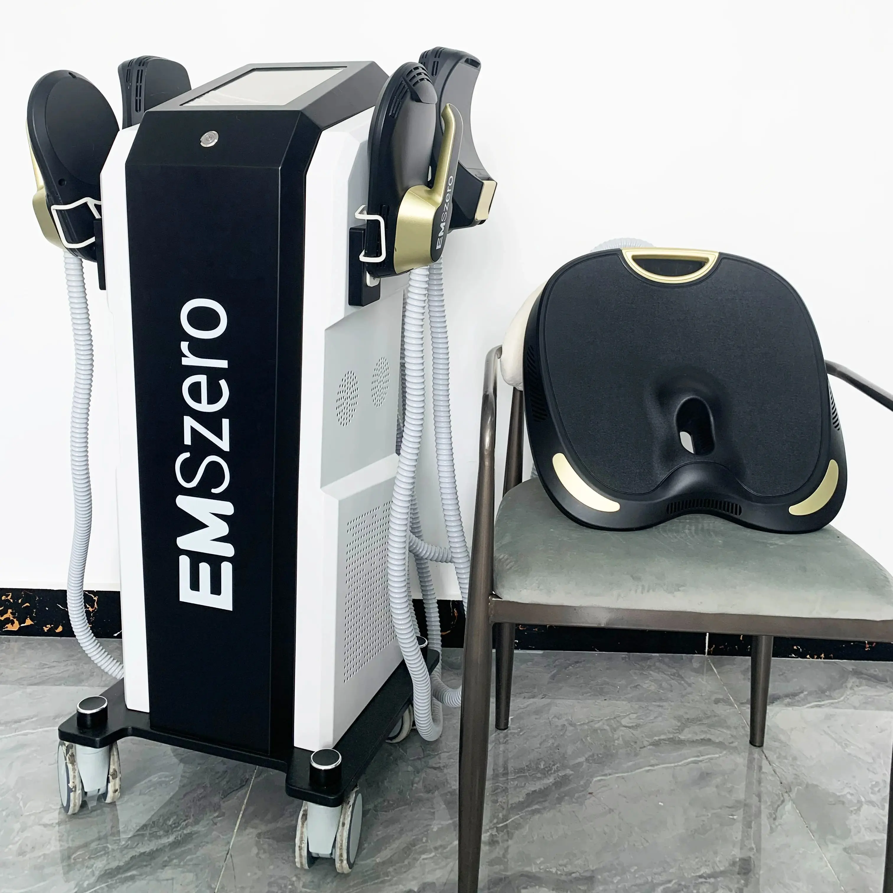 Neue RF MYOslim EMS Body Sculpting Maschine Fett Gewichtsverlust Massagegerät 15 Elektromagnetische Sculpt Abnehmen Muskelstimulationsgerät Image