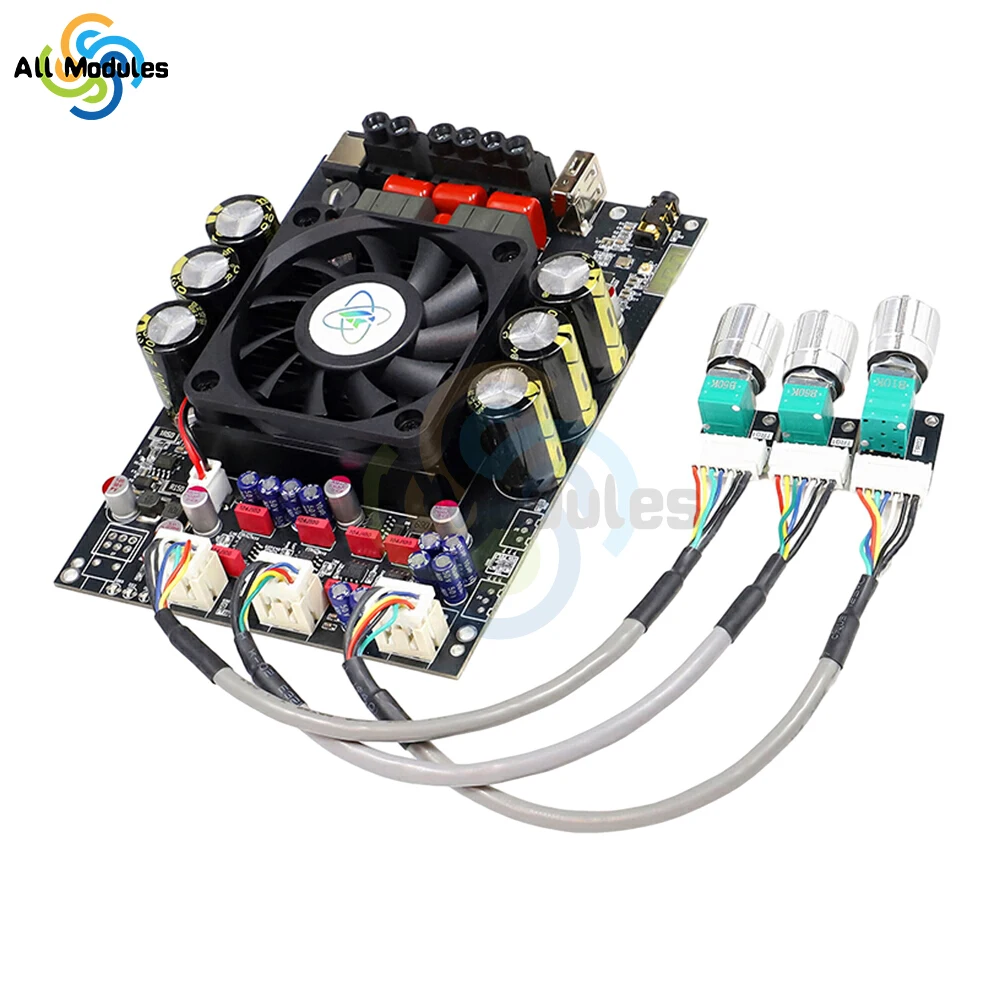 Verbessertes XY-T3002P TPA3255 600 W Hochleistungs-Stereo-HIFI-Digitalverstärkerplatinenmodul mit 300 W + 300 W für Audioprojekte Image