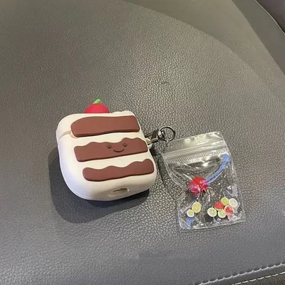 Süßes Brot Emoji geeignet für Airpods Pro 1. 2. 3. Generation iPhone Kopfhörer hülle Schutzhülle Image