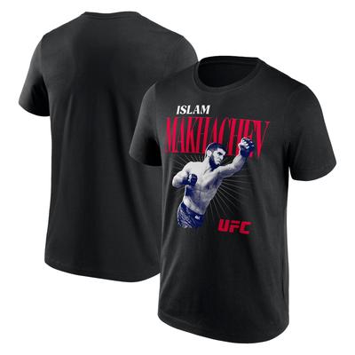 UFC Islam Makhachev Retro Bitmap T-Shirt - Black - Mens Image