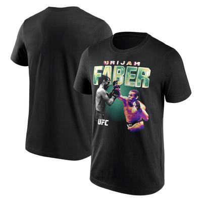 UFC Urijah Faber Retro Bitmap T-Shirt - Black - Mens Image