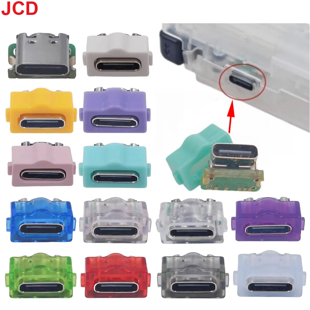 JCD 1PC Voll Neue USB-C USB Upgrade Typ-C Lade Port kits Für Gameboy Advance GBA SP Typ-C Lade Port Buchse Stecker Image