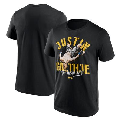 UFC Justin Gaethje Backfilp T-Shirt - Black - Mens Image