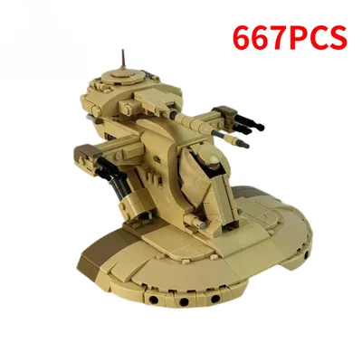 Filmserie Space War AAT Panzerbausteine MOC- 185004 Kreatives Raumfahrzeug-Montagemodell, Puzzle Image