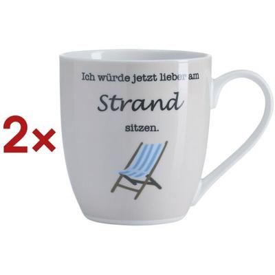 Ritzenhoff & Breker Becher Auszeit Strand 500 ml 2 Stück Image