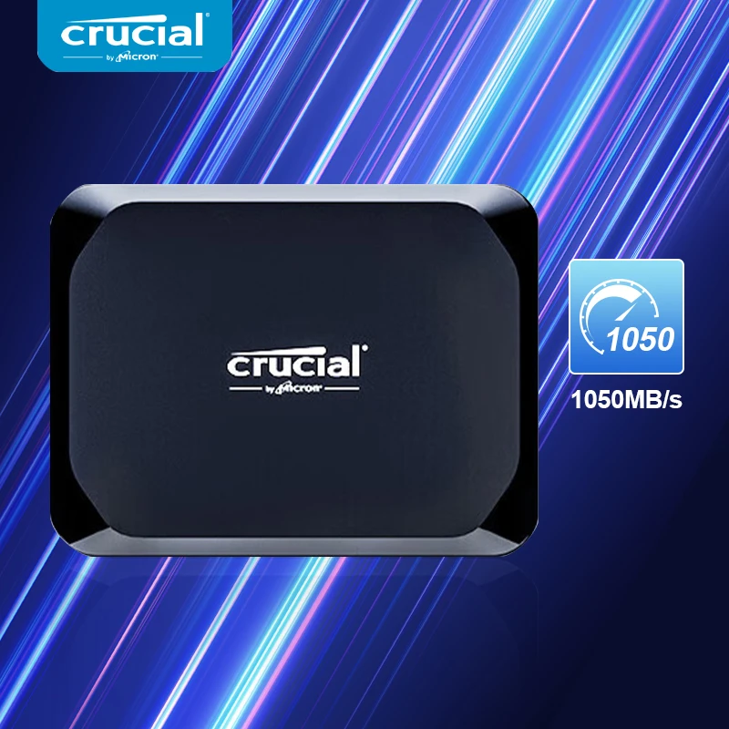 Disco rigido esterno Crucial NVMe SSD 1050 MB/s 4TB 2TB 1TB Disco rigido 10Gbs da tipo C a tipo C Disco a stato solido HD portatile per laptop PC Mac