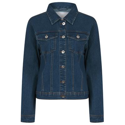 Coats / Jackets Mesa Women's Stretch Cotton Denim Jacket in Mid Blue - Amara Reya / 16 - Tokyo Laundry