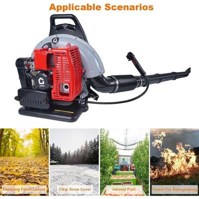 2-Cycle Engine Gas Backpack Leaf Blower with Ergonomic Harness System