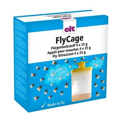 cit Fliegenlockstoff FlyCage, Nachfüll Lockstoff für Fliegenfalle, 4x25g Image