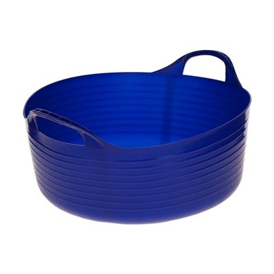 Flexibler Trog FlexBag - Flexi-Eimer, Flexitrog, Flexi-Futtereimer, flach, 15 Liter, blau Image