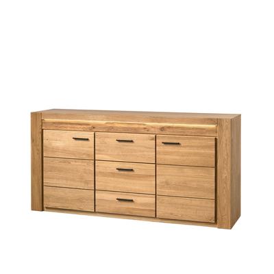 Sideboard 181 cm 2-türig 3-Schubladen Volo Eiche teilmassiv geölt Image