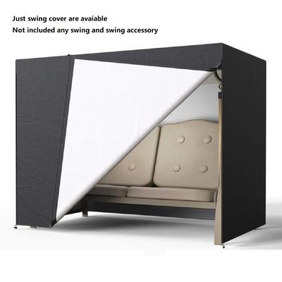 TEMU Garden Hanging Chair Cover Outdoor Sun Protection Dust Swing Protective Cover Material: 190t Polyester Silvery Coated Back