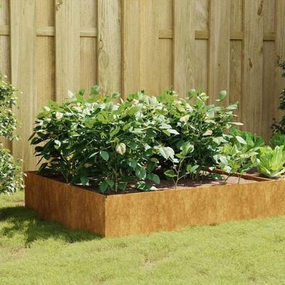 TEMU Raised Bed 100x100x41 Cm Corten Steel Image
