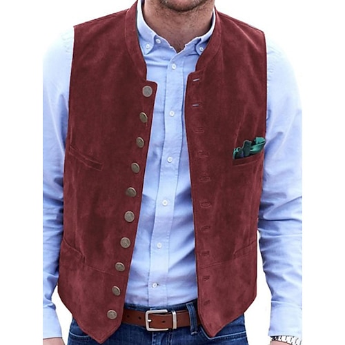 Oktoberfest Gilet bavarois traditionnel Bavarois Allemand Munich Prairies Homme Soirée Mariage Tissu de style traditionnel