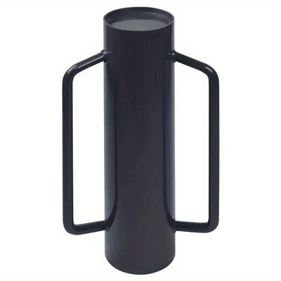TEMU Steel Manual Rammer Precision Drive Fence With Ergonomic Handle Fence Fence Rammer, Dark Grey Image