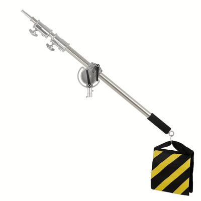 TEMU 106cm-249cm Stainless Steel Arm Bar With Weight Bag Photo Studio Accessories Extension Rod Photo Studio Image