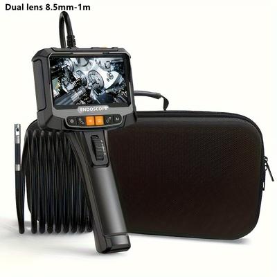 TEMU Inskam 5inch Industrial Endoscope, 360° Rotation, 8.5mm Hd Dual Single Lens,, Battery/usb Powered, 2000mah Rechargeable Lithium Polymer, For Car Maintenance, Machine Inspection, Blockage Image