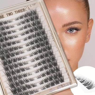 TEMU 140 Natural Eyelash In 14 , Cat Eye Extensions , Lashes. Image