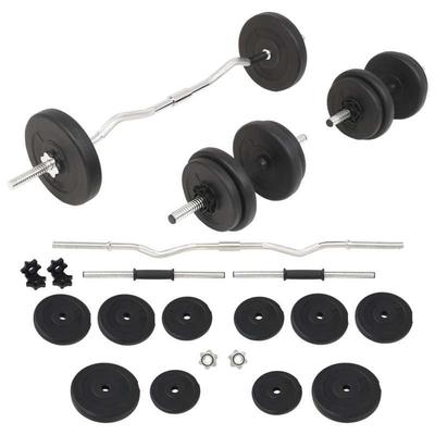 TEMU Fitness Equipment, Barbell And Dumbbell Set 30 Kg, Suitable For: Muscle Training/ Rehabilitation/ Functional Training Image