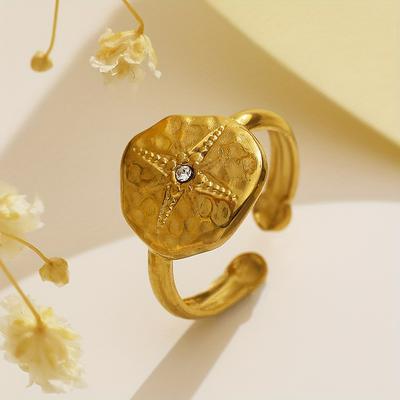 TEMU Adjustable Stainless Steel With Cubic Zirconia - Vintage-inspired Fashion Jewelry, Everyday & Parties Image