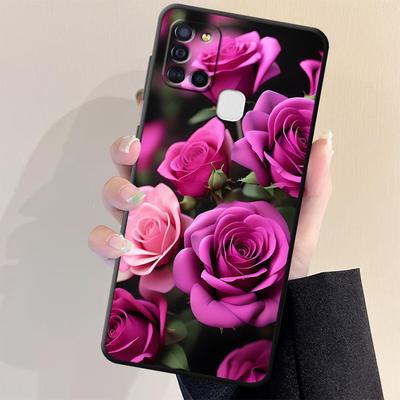 TEMU Rose Phone Case For For Galaxy A51 A52 A52s A53 A54 A55 A71 A72 A21s A31 A41 A16 A50 A70s Cover Image