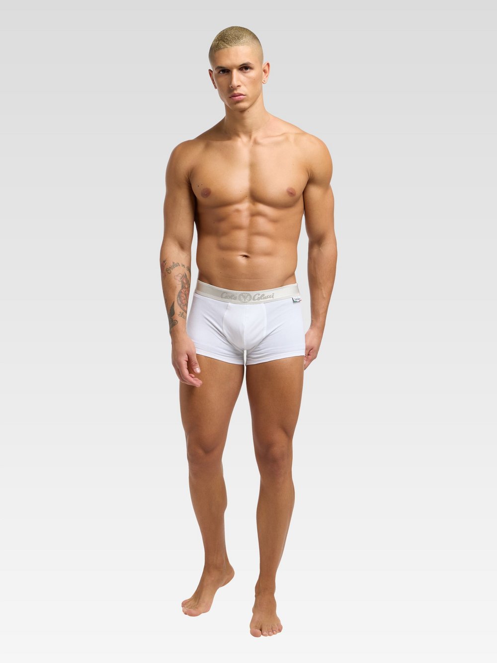 Carlo Colucci Retroshort Herren weiß, S Image