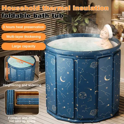 Bathing Tub For Adults, Foldable Bath Tub For Home Use, Full Bbody Bath Tub, Shower Basin, Free Installation Ice Bathtub