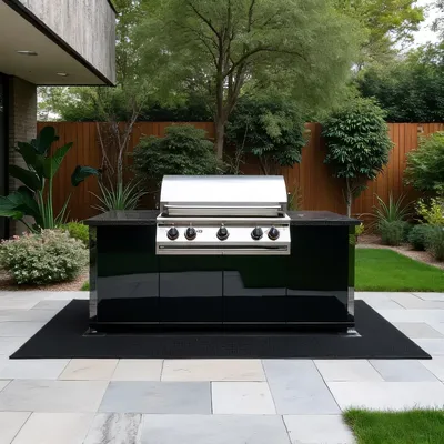 Large 65 x 48 inches Under Grill Mat, Double-Sided Fireproof Grill Pad, Oil-Proof Waterproof BBQ Protector for Decks and Patios